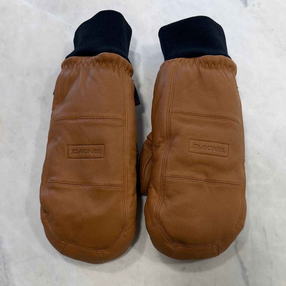Dakine Lotus Tan Leather Mittens